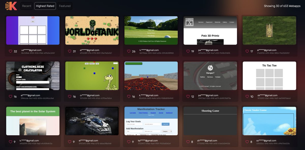 🚨 Build websites, tools, or games using just text prompts.

Kibb is an AI web app builder - no coding, just imagination.

🪂 Airdrop is live: kibb.ai/airdrop
📋 Whitelist for token presale: kibb.ai/whitelist

Build Everything – Just $Kibb it.