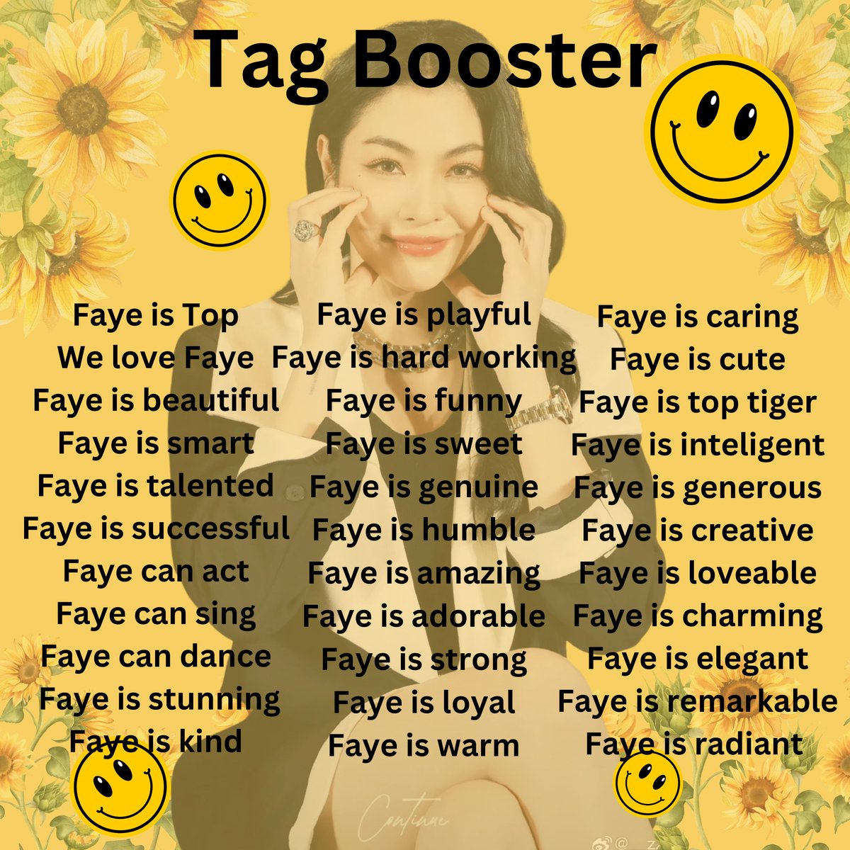 FayeMalisornEU's tweet photo. Let's shower P'Faye with love💛

Retweet &amp; Reply all words below👇

HERE FOR FAYE PERAYA 
#FayeAppreciationDay https://t.co/LrG8KlMumR