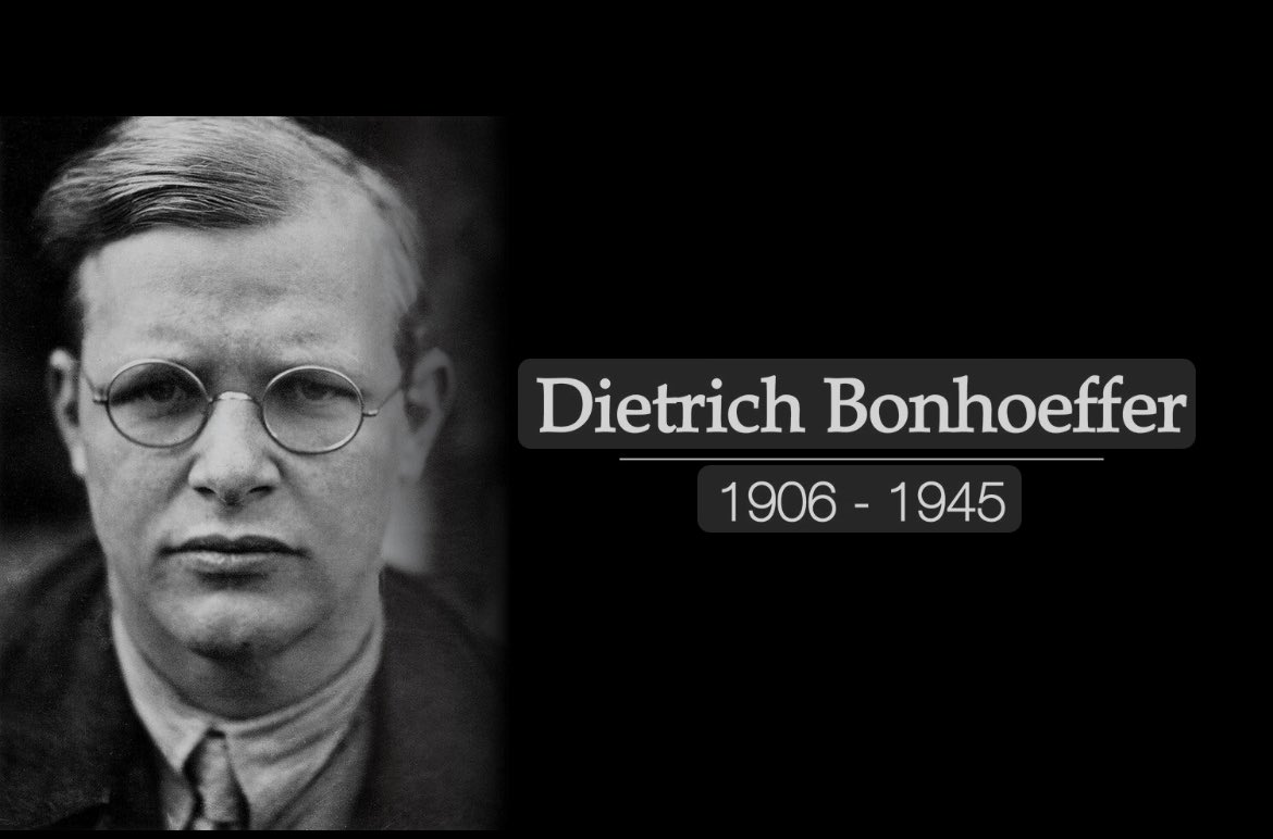 Pausing to remember the life of Dietrich Bonhoeffer, who was murdered by the Nazis on April 9, 1945 in the Flossenburg concentration camp.  He was just 39 years old.  Peace to his memory.