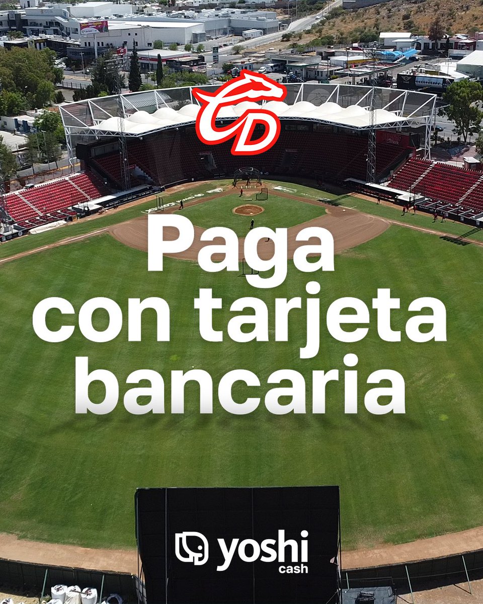 🏟️ ¡El Parque Francisco Villa ahora es 100% CASHLESS con Yoshi Cash!

Paga con tu tarjeta bancaria 

✅ Disponible en todo el estadio.
✅ Con opciones para quienes no manejan efectivo.
Vive #ElVerdaderoCashless con <a href="/calienteddgo/">Caliente de Durango</a> 🔥