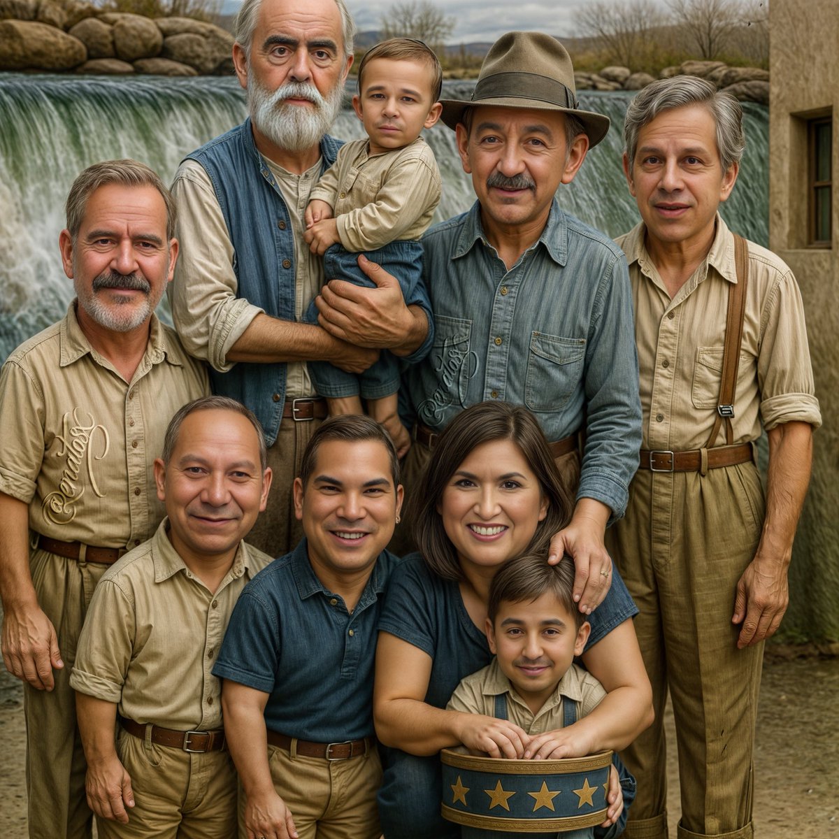 Que bonita familia. 

Versión 2.0. 

¿Alguien los reconoce?
