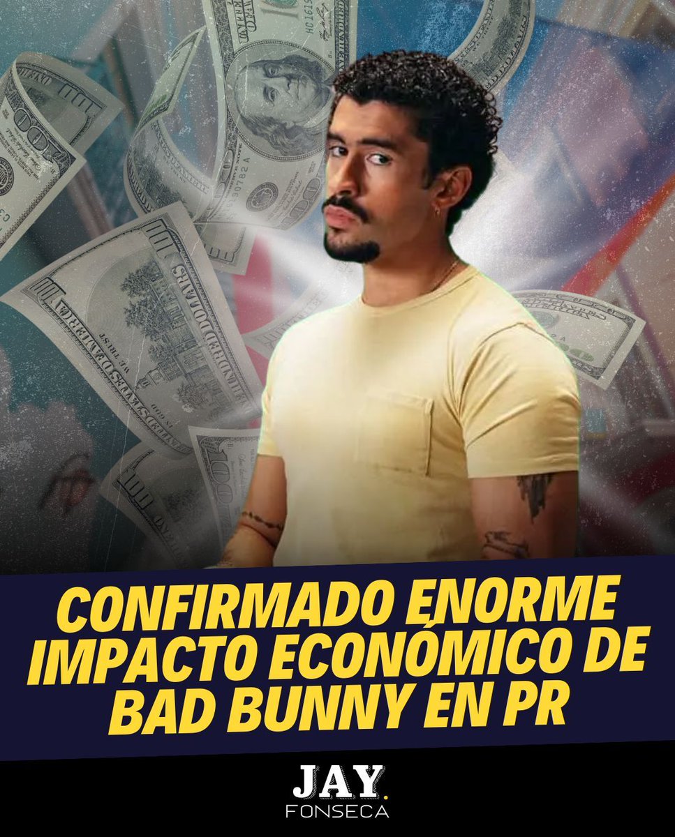 jayfonsecapr's tweet photo. 🎤 La residencia artística de Bad Bunny en el Coliseo de Puerto Rico, que incluirá 30 funciones entre julio y septiembre, dejará un impacto económico de aproximadamente $53.5 millones. Se estima que unas 420,000 personas asistirán a los conciertos, con una audiencia promedio de 14,000 por noche.

💸 De esa cifra, $27 millones provendrán del gasto directo en alimentos, transporte, alojamiento y otros servicios. A esto se suman $26.5 millones en impacto indirecto que beneficiarán a distintos sectores económicos. También se anticipa una recaudación de $3.1 millones en IVU gracias al consumo del público más allá de la compra de boletos.

⚠️ Este gran evento impulsará diversas industrias locales, incluyendo empresas de sonido, logística, seguridad privada y artistas visuales, generando así una cadena de beneficios a lo largo del ecosistema creativo y comercial del país.

¿Qué te parece esto? 

Fuente: El Vocero 

#PuertoRico #BadBunny #residencia #concierto #turismo #economía