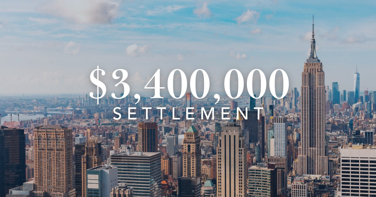 BlockOToole's tweet image. Partner Frederick C. Aranki secured a $3,400,000 settlement for a construction worker who was hit on the head by a falling brick on his jobsite. The brick struck with enough force to damage our client’s hard hat and cause serious injuries.