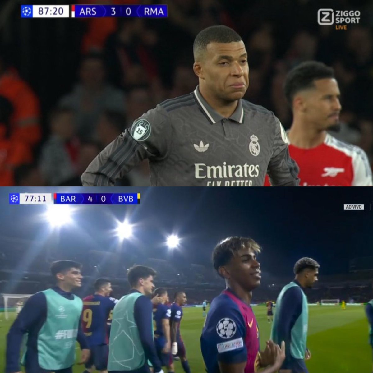 Pesgrau's tweet photo. O Real Madrid na Champions / O maior da Espanha na Champions

Sentiram a diferença? https://t.co/O7cU4ylCtD