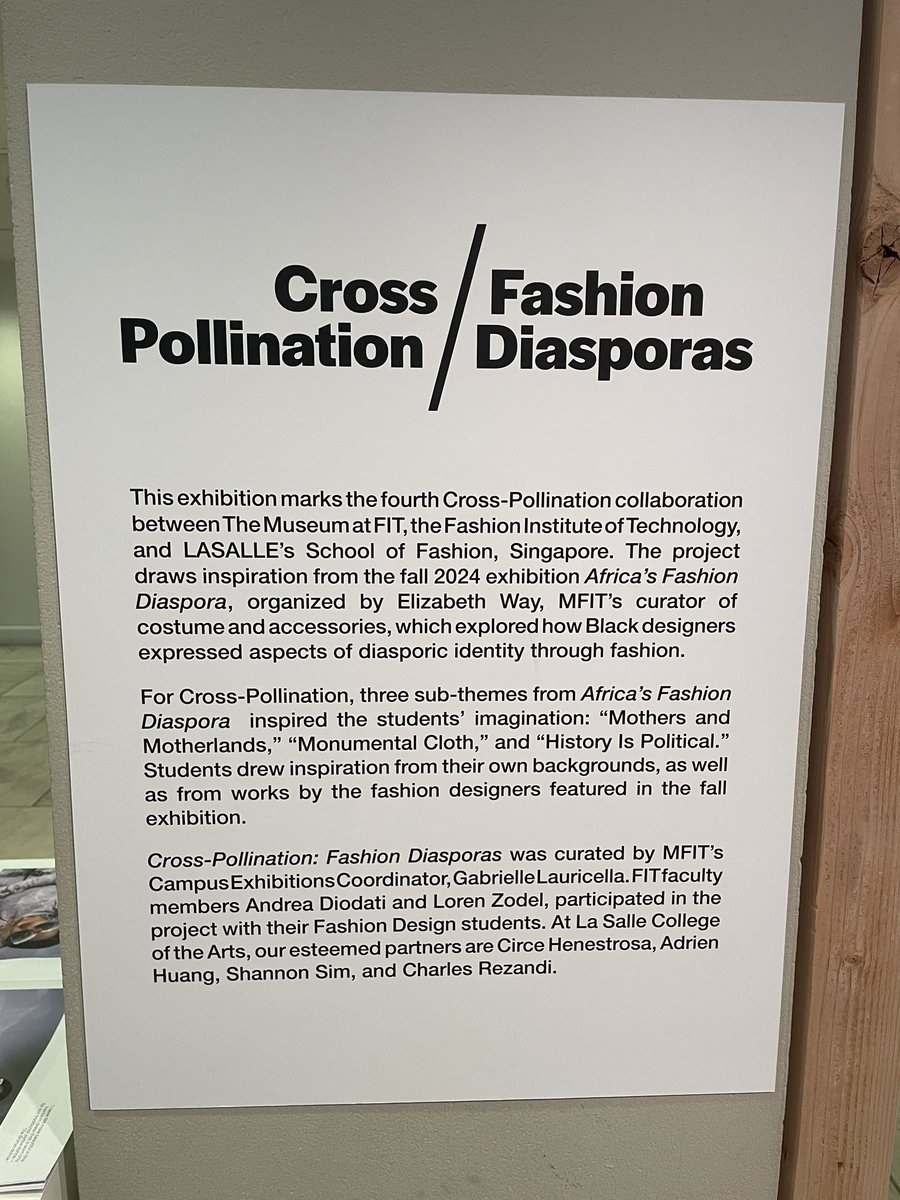Nick Verreos (@nickverreos1) on Twitter photo At <a href="/museumatFIT/">Museum at FIT</a> “Cross Pollination/Fashion Diasporas” Exhibit showcasing designs from <a href="/FIT/">FIT</a> and <a href="/LASALLESG/">LASALLE College of the Arts</a> students: At <a href="/museumatFIT/">Museum at FIT</a> “Cross Pollination/Fashion Diasporas” Exhibit showcasing designs from <a href="/FIT/">FIT</a> and <a href="/LASALLESG/">LASALLE College of the Arts</a> students: