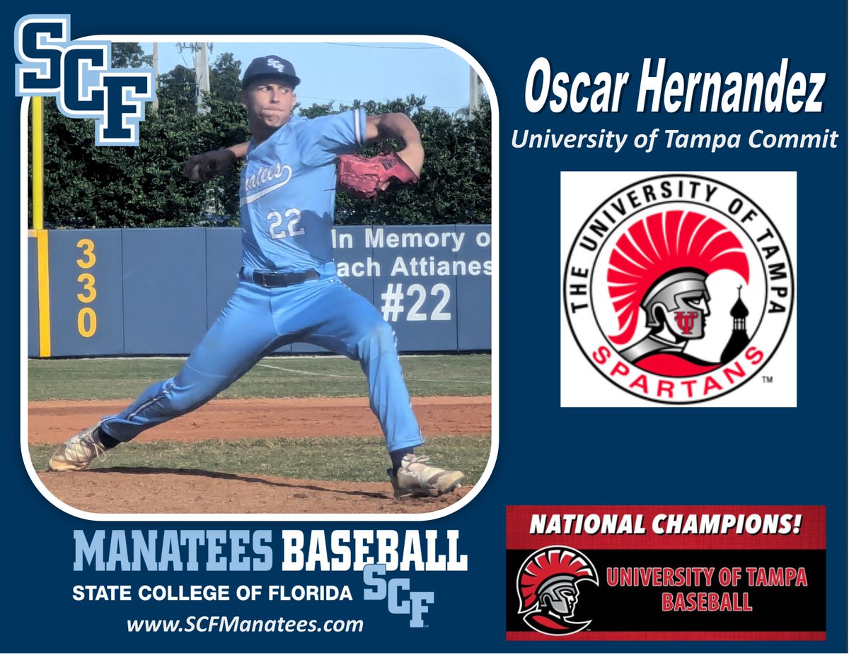 Oscar Hernandez has committed to <a href="/UTampaBaseball/">Tampa Baseball</a> following many #TEES before him that have moved on to play major roles in the success of the Spartans.  Hernandez knows how to pitch &amp; Tampa is getting a positive person that will compete!  More work in Bradenton left for Big O!
