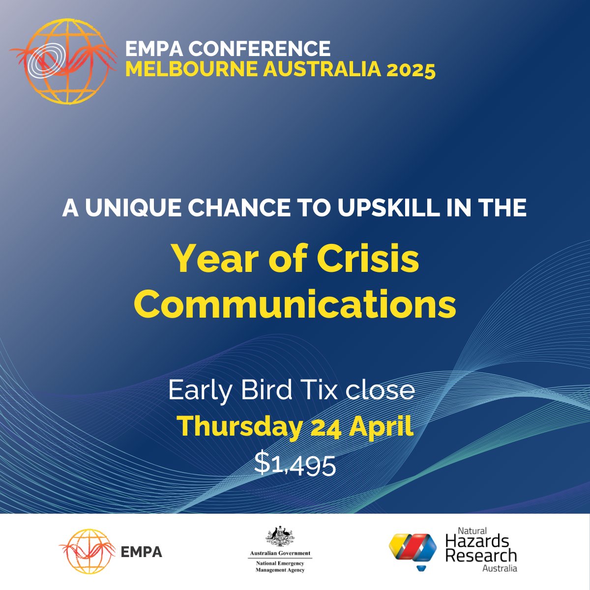 Early Bird Tickets only available for another two weeks!

Get tickets now: eventfinda.com.au/2025/empa-conf…