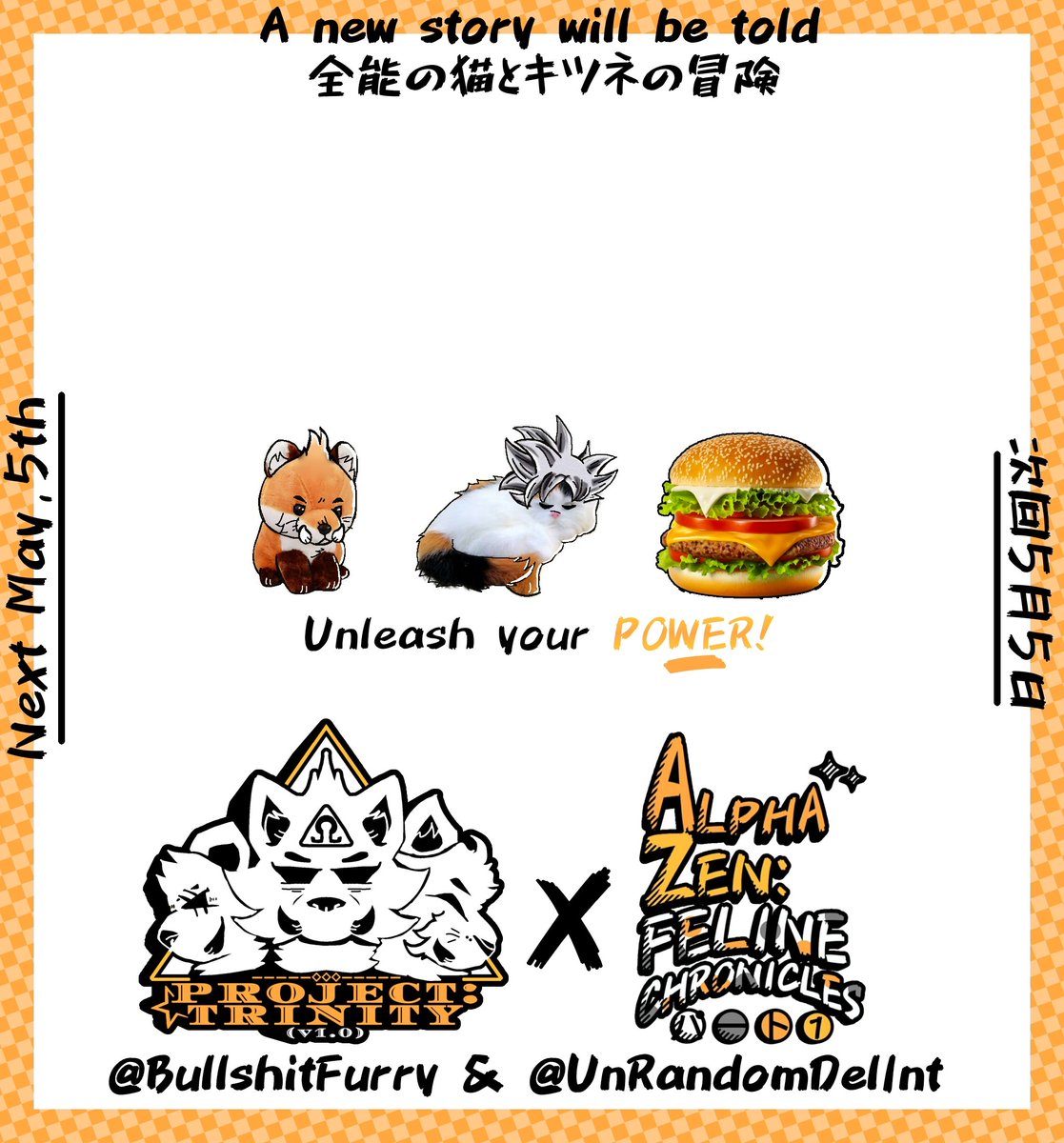 BullshitFurry's tweet photo. 𝗣𝗥𝗢𝗝𝗘𝗖𝗧: 𝗧𝗥𝗜𝗡𝗜𝗧𝗬 (𝟭.𝟬) 🎉
PROJECT: TRINITY (1.0) 🔞
ᴘʀᴏᴊᴇᴄᴛ ᴛʀɪɴɪᴛʏ ₍₁.₀₎ 🍔
⌦ NEXT APRIL 21TH & MAY 5TH ⌫
語るべき新しい物語
✪ AFFILIATES WITH: @LondunRackMan & @unrandomdelint
#PROJECTTRINITY #ThisIsBullshitFurry #AlphaZen #RookieRookie https://t.co/0Aj1N2ufHa