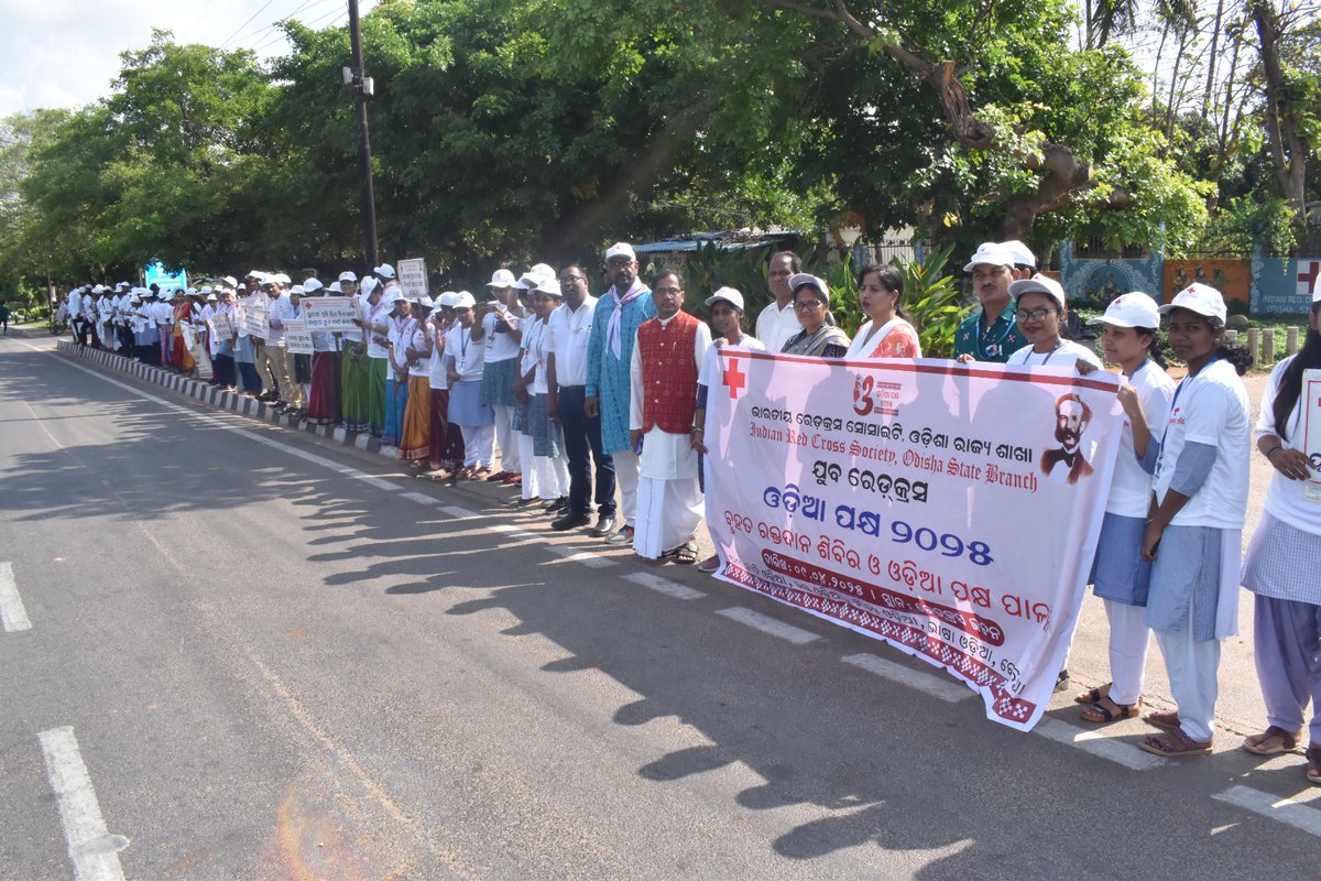 IRCS-OSB celebrated Odia Pakhya &amp; organised a Mega Blood Donation Camp on 09.04.2025. The above Program was inaugurated by Ms.Aswathy S, IAS,Commissioner-cum-Secretary,H &amp;  FW Deptt. in presence of Sri G.C Patra,IAS(R) Honorary Secretary.#More than 100 Volunteers donated Blood.