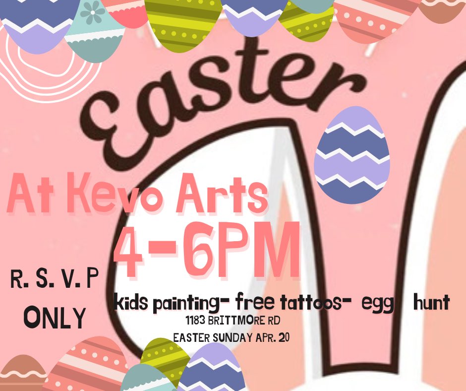 KevoTheArtist's tweet image. Houston📍 I’m bringing back more free tattoos, and a kids event for Easter: artbykevo.com