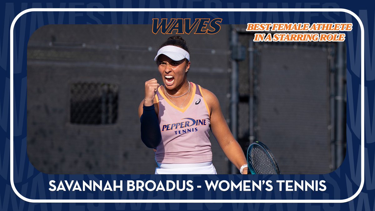 PepperdineWaves's tweet image. The Best Female Athlete in a Starring Role Goes to… 

Savannah Broadus  

#WavesUp
