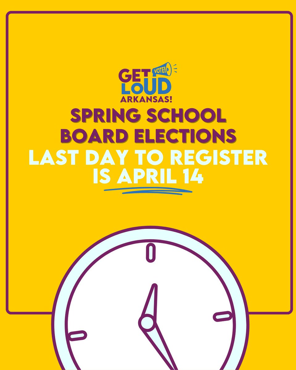 📣 Register to Vote: The deadline is April 14, 2025.

📣 Show Up at the Polls: Early voting starts May 6, with Election Day on May 13.

📣 Engage Your Community: Share why school board elections matter and encourage friends and family to vote.

#vote #schoolboard #springelections