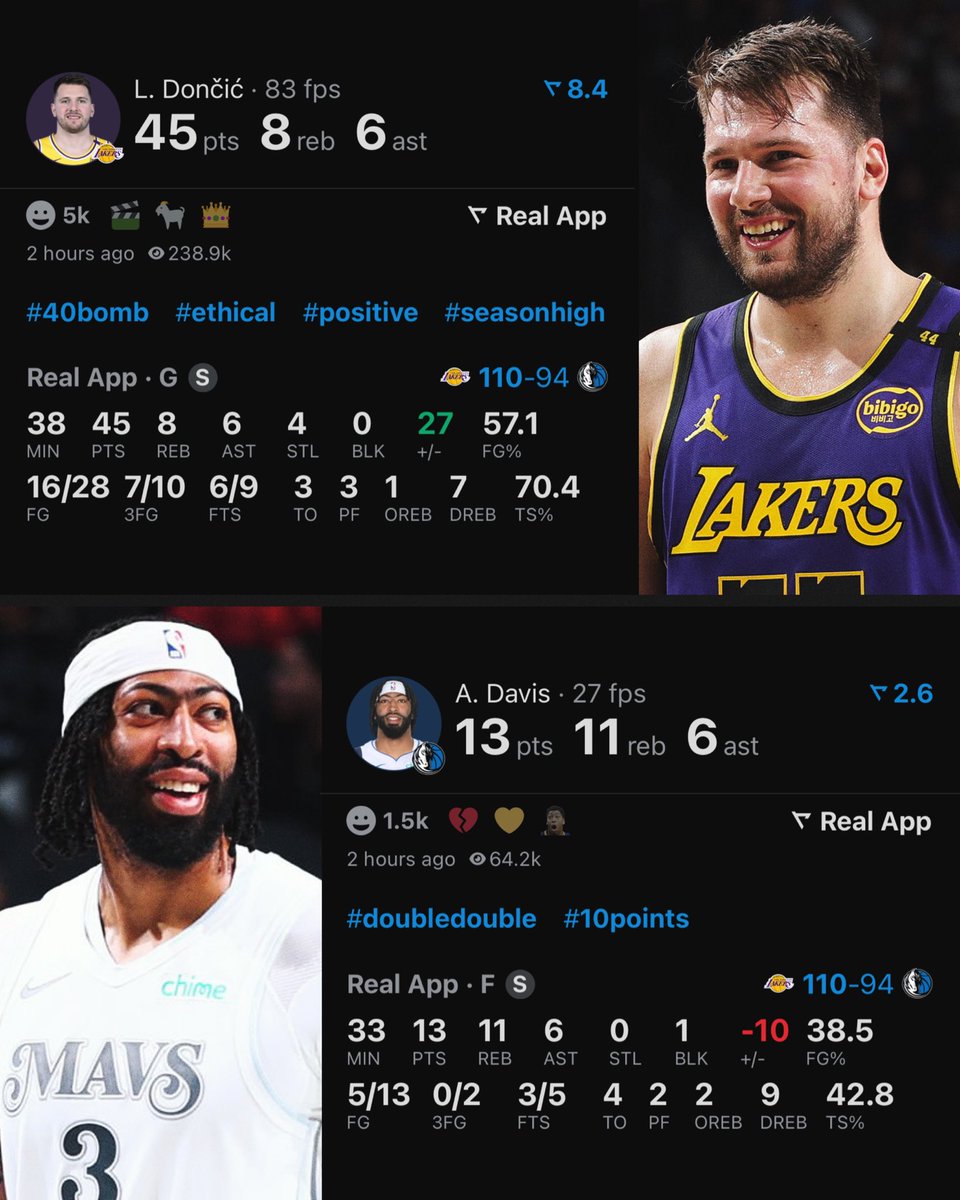 TheDunkCentral's tweet photo. Luka Doncic vs Anthony Davis tonight 

(Via @realapp ) https://t.co/NZGG0wiMMr