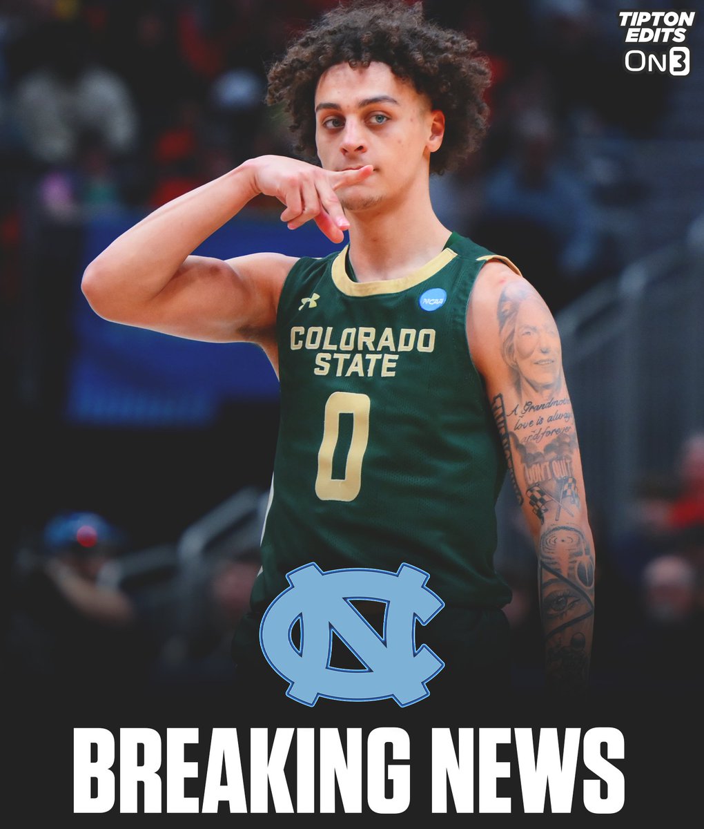 NEWS: Colorado State transfer guard Kyan Evans has committed to North Carolina, per his Instagram page. 

The 6-2 sophomore averaged 10.6 points per game this season, shooting 44.6% from three.

on3.com/college/north-…