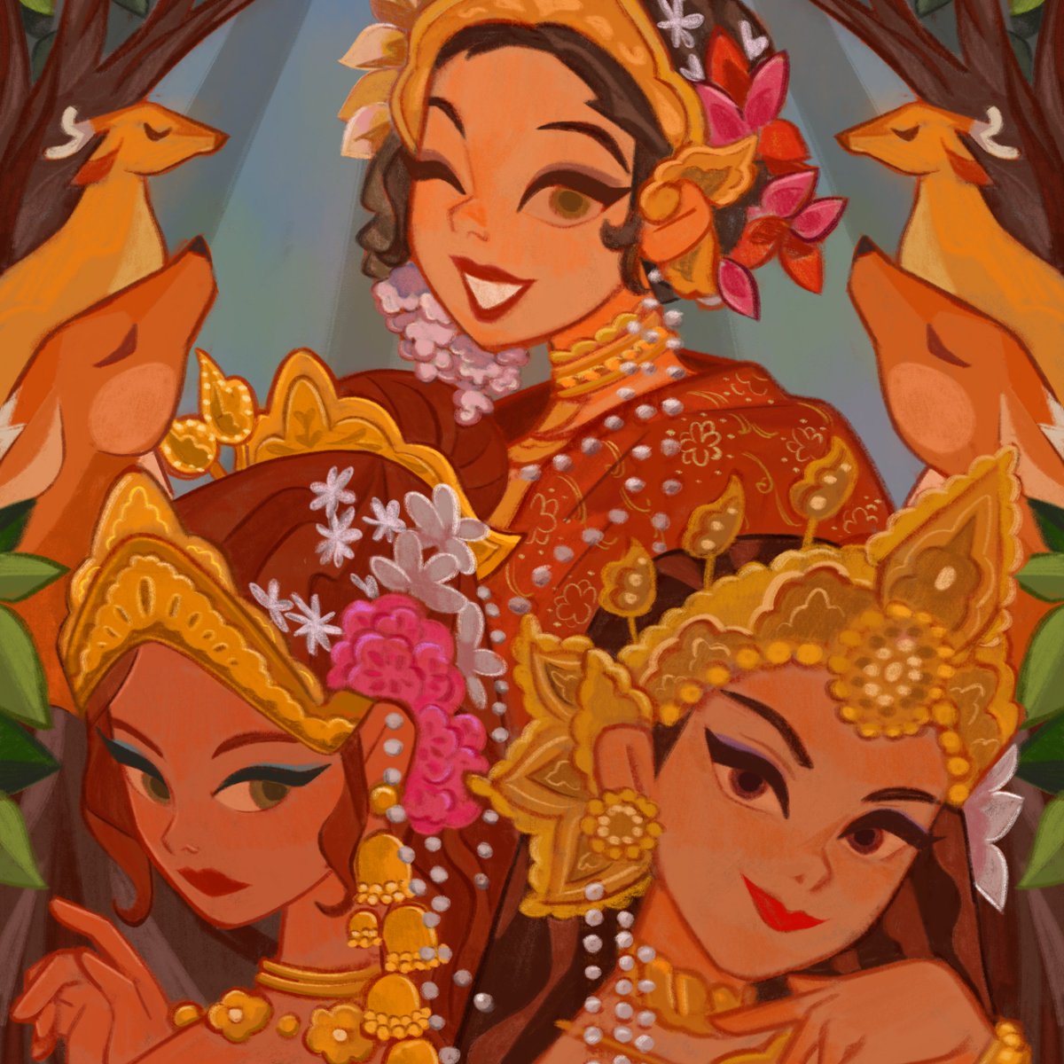 aydanadhira's tweet image. I'm late for #PortfolioDay but what the heck, I'm Ayda, a Malaysian illustrator who like to draw loves learning about culture, be experimental and draw pretty things.
I'm open for opportunities! 🍇
