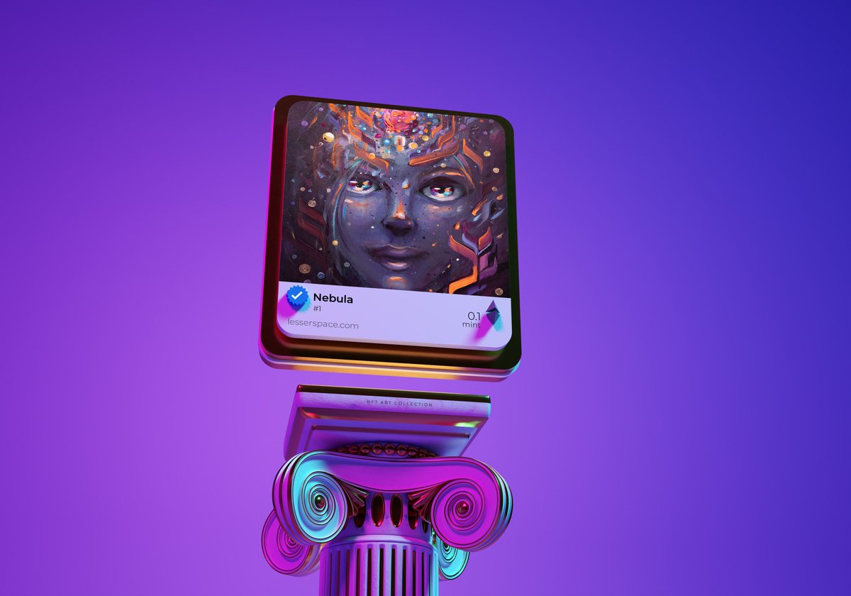LesserSpace's tweet photo. Nebula is about isolation and connection.
The way we can feel so far apart… while still being made of the same stardust.

This isn’t just a painting.
It’s my resurrection.

1/1 | 0.05 ETH
Listed for 30 days
https://t.co/OyVRiqiRtf https://t.co/NfTS096atn