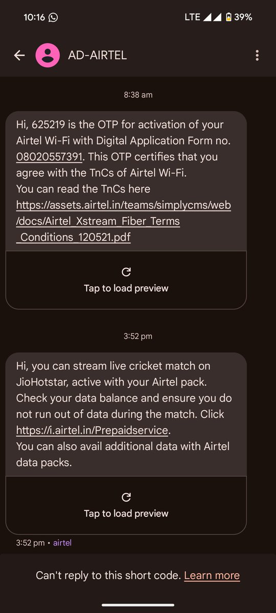 comrade_skp's tweet photo. Most unprofessional and unethical service by @airtelindia @AirtelWifi54956.  Your miss sale had cost me my career. I would never recommend anyone in this world to choose @airtelindia . https://t.co/lVMI6mfsPj