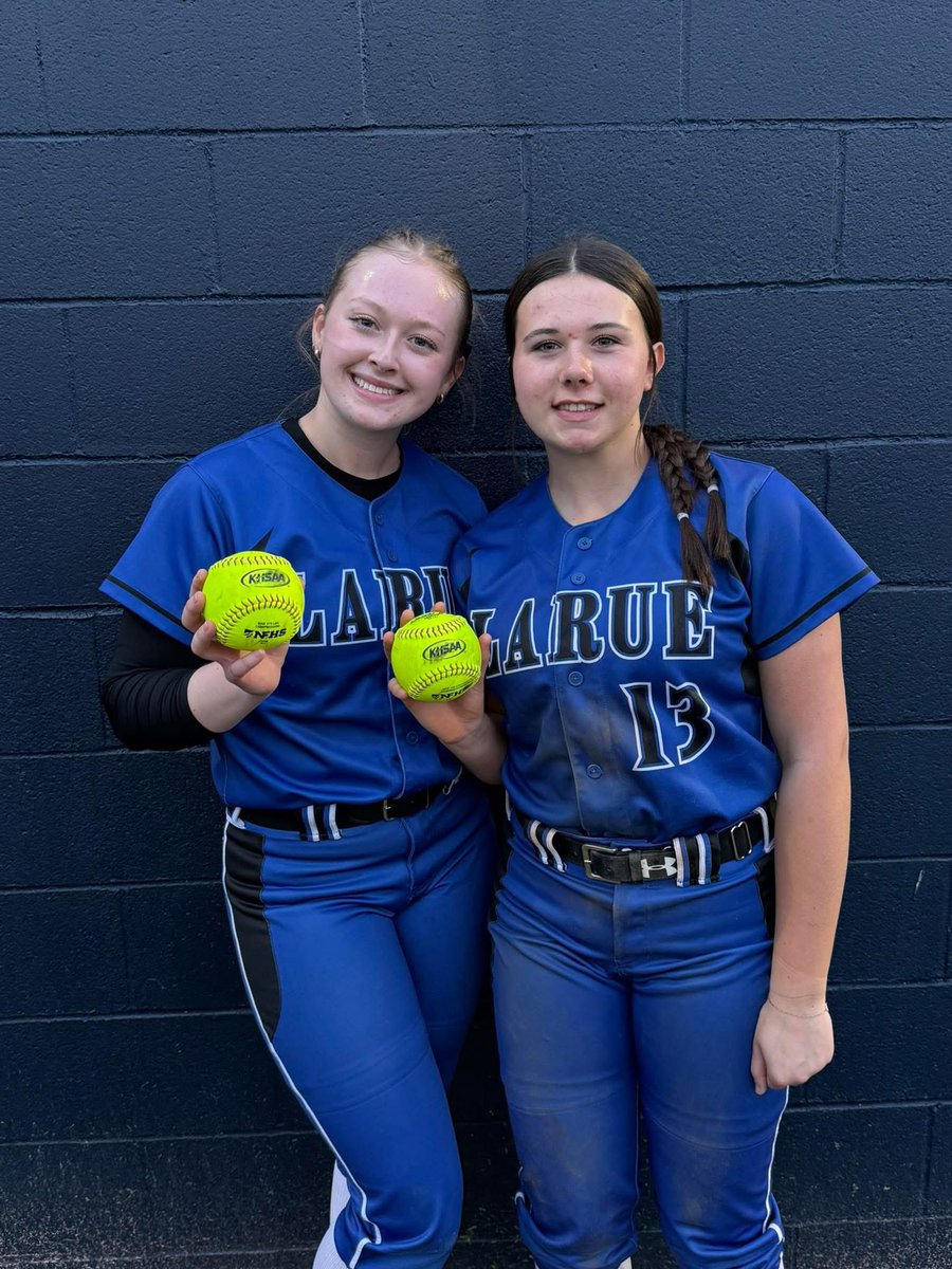 Dingers for this LaRue Co. duo!!

WTG <a href="/HeidiTipto76801/">Heidi Tipton</a> Emmaline Engle!!
