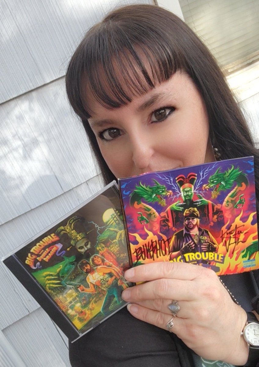 LauraIsMajik's tweet photo. I don't usually post selfies on this platform, but this album is fucking FIRE! @Bukshizzle and @KungFuVampire came out SWINGIN!! Do yourself a favor and scoop up a physical copy so you can hear it right now! 

https://t.co/5EgM0HqUtR

#doubledragon #bukshot #kungfuvampire https://t.co/nDac1kuw9C