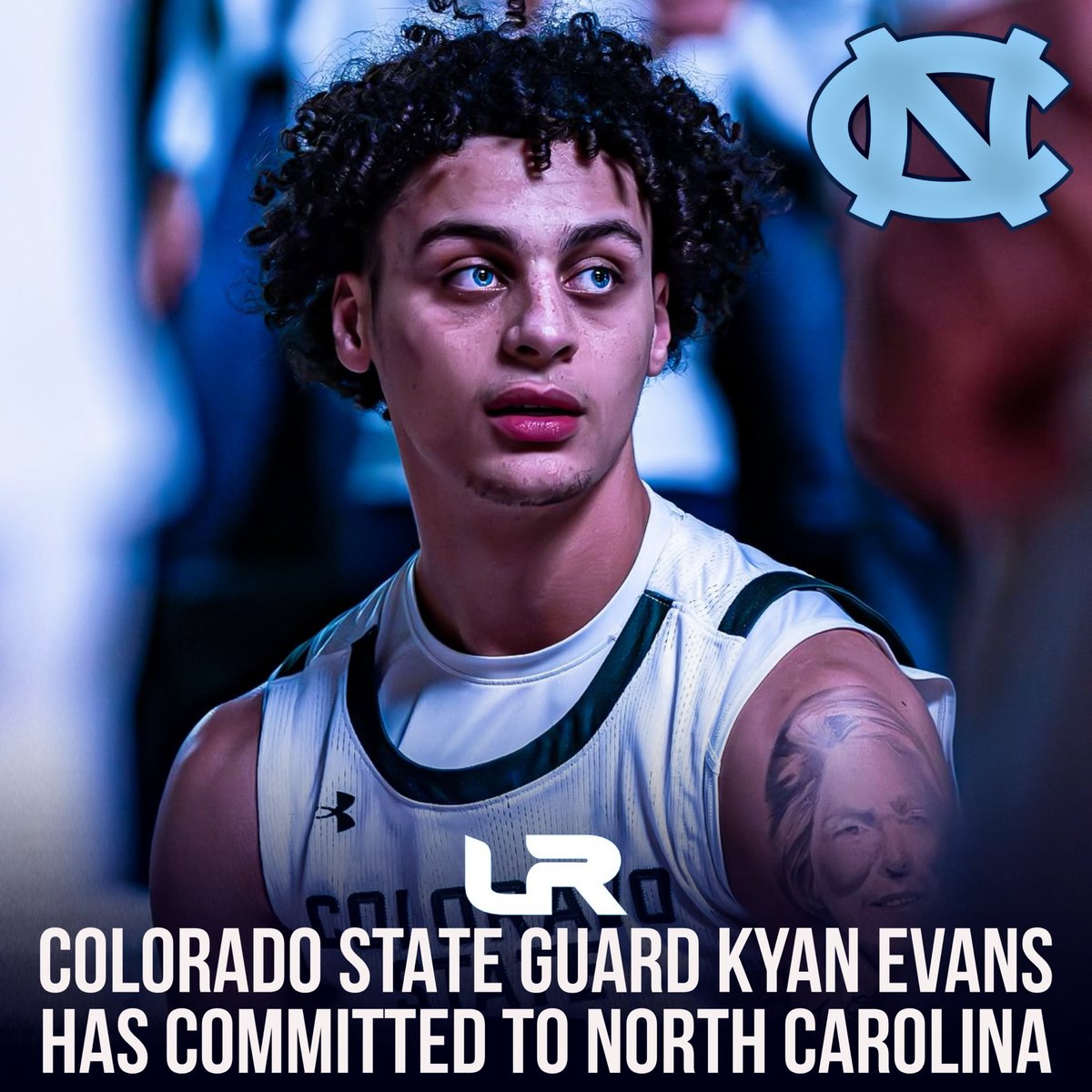NEWS: Colorado State guard Kyan Evans has committed to North Carolina, he told <a href="/LeagueRDY/">League Ready</a>.

Evans is a 6-foot-2 guard who has played the last two seasons at Colorado State. The Kansas City, Missouri native started all 36 games this season for the Rams.

He averaged 10.6PPG,