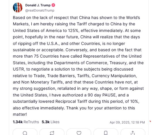 HuyDrift's tweet photo. TẠI SAO CHỈ MỘT CÂU NÓI CỦA TRUMP LẠI KHIẾN THỊ TRƯỜNG “PHÁT ĐIÊN”?

Một bài đăng. Một dòng tweet. Giá tăng vọt.

Chuyện gì đang xảy ra? Cùng bóc tách từng lớp tâm lý nhà đầu tư 👇