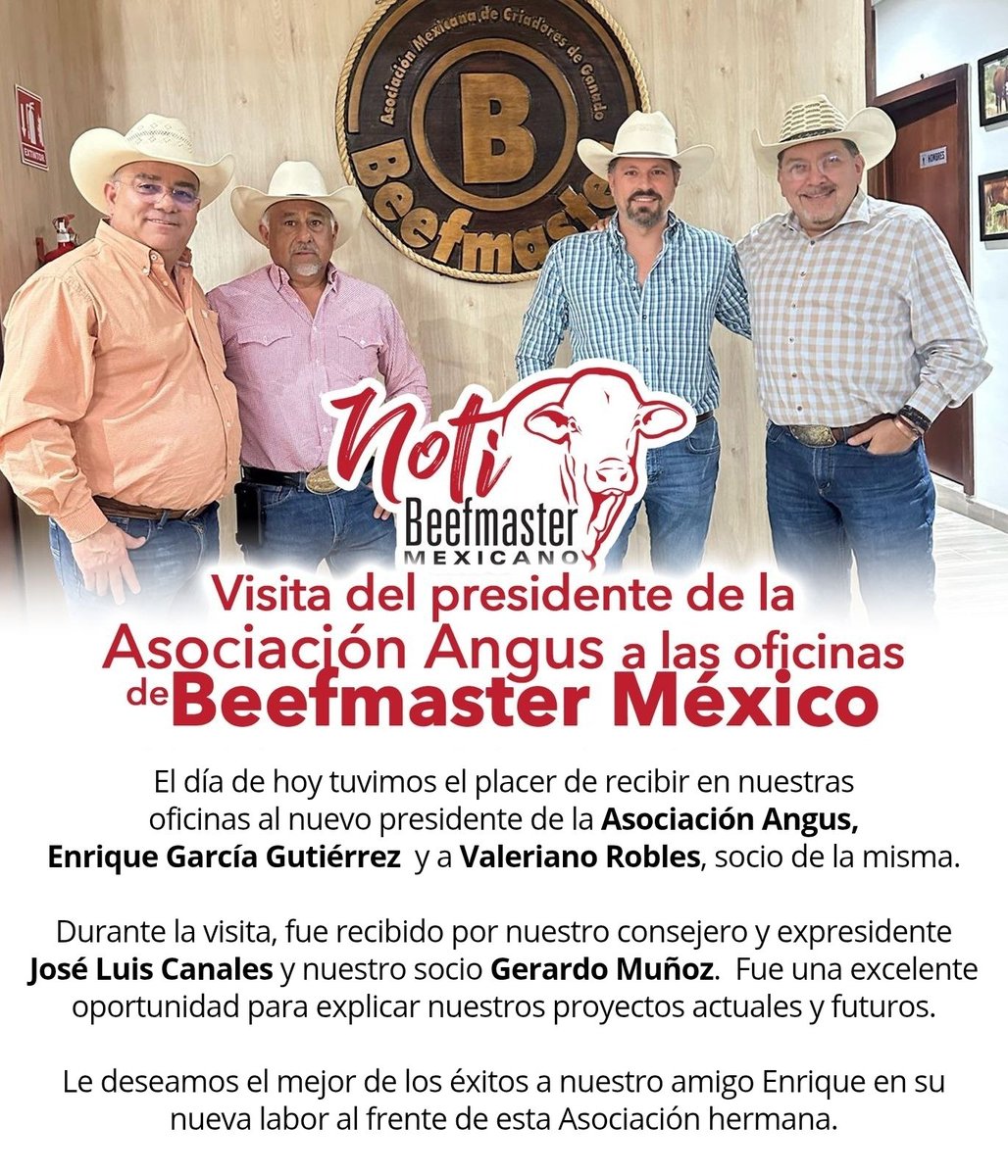 📣NOTIBEEFMASTER📰
#beefmastermexicano
GANADO PARA GANAR