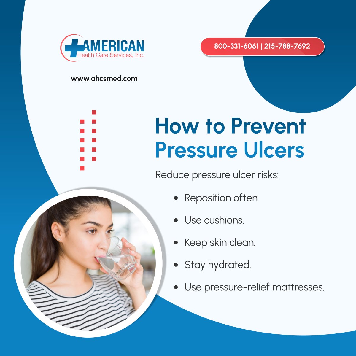 americanhcs's tweet photo. Prevent pressure ulcers with simple care—move often, use cushions, and keep skin healthy! 

#BensalemPA #MedicalEquipmentAndSupplies #SkinCare https://t.co/2JGYmOiKKd