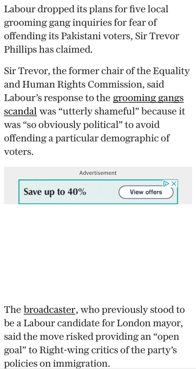 RatanSharda55's tweet photo. Labour party dropped enquiry into criminal -#SexualGrooming gangs to not upset Pakistanis! - Lord Trevor. 😣
Another instance why West is going down the tube. Appeasement is not Indian secular trait. British are leaning from us. https://t.co/OPZEhQWBVA