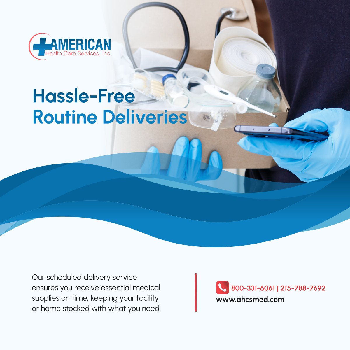 americanhcs's tweet photo. Stay stocked with our routine medical supply deliveries! Reliable service ensures you never run out of essential items. Contact us to schedule! 

#BensalemPA #MedicalEquipmentAndSupplies #HomeCare https://t.co/dUC6qJc4Kn