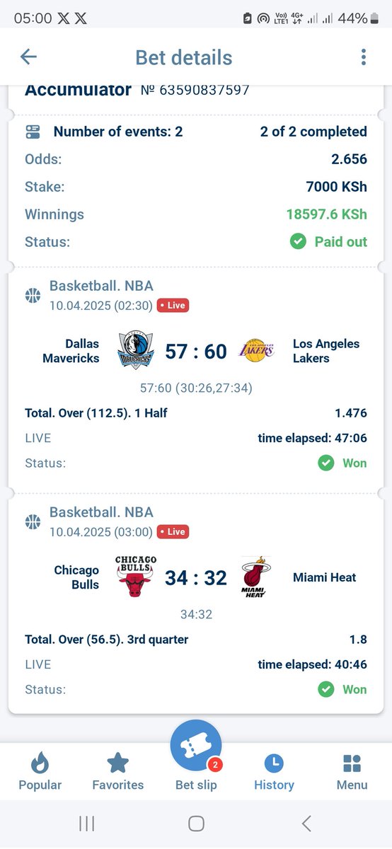 protipsn's tweet photo. Congratulations ππππππ
Woooon π₯π₯π₯π€
2/2β
οΈβ
οΈπ
#1xbet
#NBA
#wizardofodds https://t.co/Ek6QCtnKTF