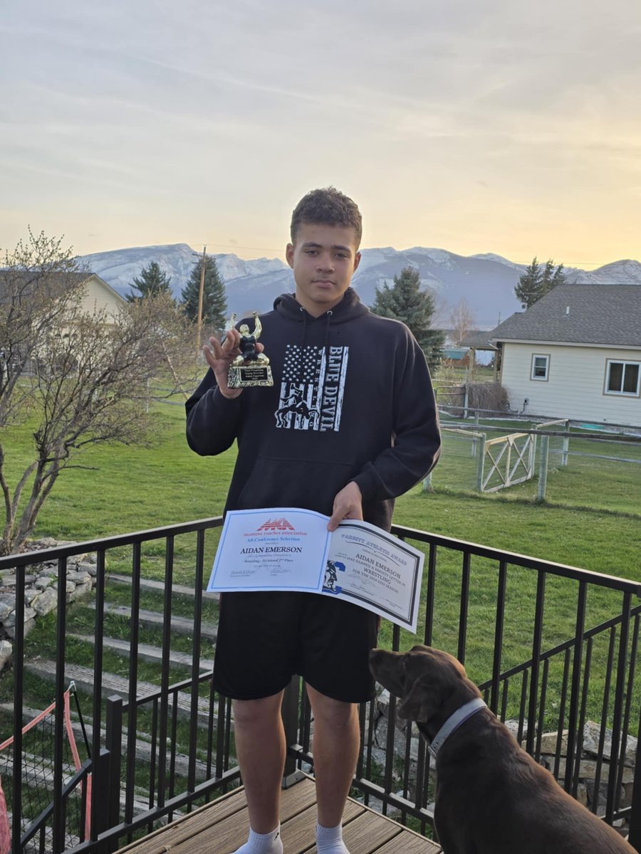 Awards banquet tonight for wrestling. Received All- conference another varsity letter and my coaches voted me most promising young wrestler!!