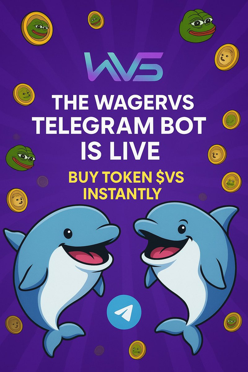 WagerVS_fun's tweet photo. Don’t forget!
You can now buy your tokens directly from the official WagerVS bot 🤖💸🔥
Be one of the first to try it out! ⚡️⏳
Fast, easy & 100% secure ✅🔐
WagerVS is on another level 🚀🎯
Bot: https://t.co/yUnxPsqBMc
#WagerVS #CryptoBot #Web3 #BuyTokens #CryptoLife
@solana @pepe_fgm @WhaleOfGems @TrojanOnSolana @phantom