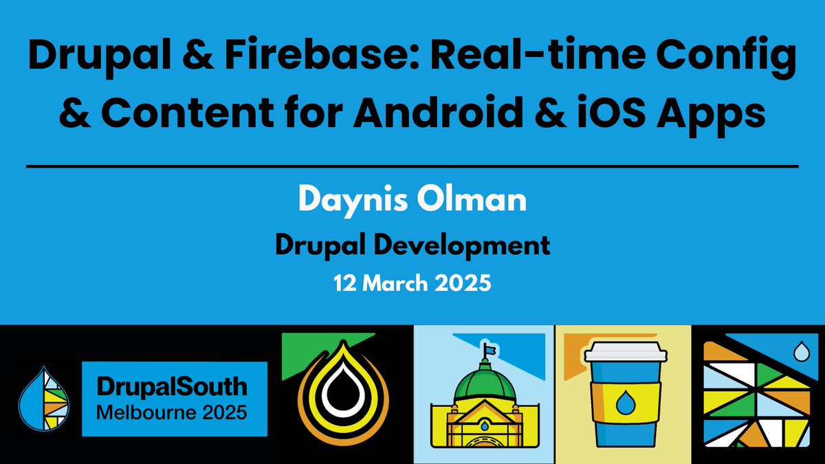 #Drupal &amp; Firebase: Real-time Config &amp; Content for Android &amp; iOS Apps / Drupal Development / Daynis Olman
youtu.be/n1dgskLJeKI

#DrupalSouth Melbourne 2025 conference
12 March 2025

See other videos: drupalsouth.org/events/drupals…
#OpenSource #DrupalCMS #SplashAwards #Drupal11