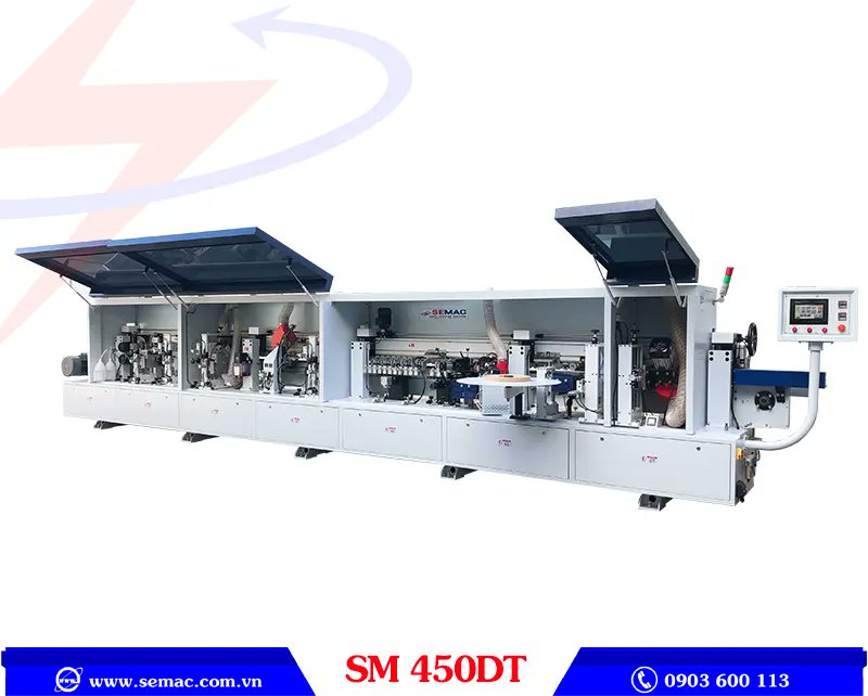 MaySemac's tweet image. MÁY DÁN CẠNH PHAY VÁT NGHIÊNG 45 ĐỘ – SM 450DT

Được trang bị hệ thống phay vát cạnh ván nghiêng 45 độ, giúp chuẩn bị trước khi lăn keo - ép nẹp nghiêng hiệu quả.

youtu.be/jw39eM1_Ydg?si…
Hotline: 0903 600 113
#maydancanh #maydancanhtudong #maydancanhsemac #sm45dt