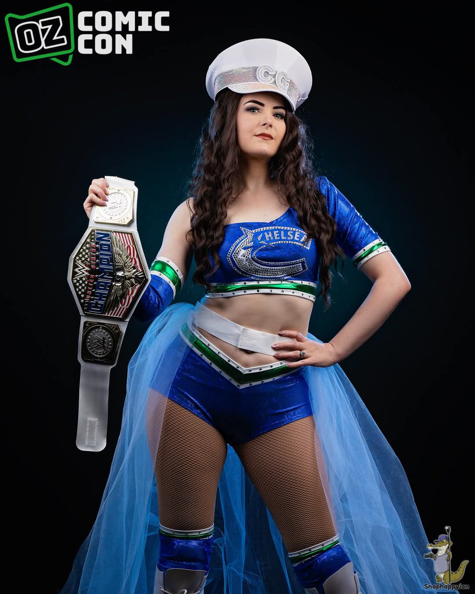 It's Chelsea Greeeeeen!

Living my best life as my fellow BC girl, <a href="/ImChelseaGreen/">CHELSEA GREEN</a>. I loved running around <a href="/OzComicCon/">Oz Comic-Con</a> as the prettiest, youngest, oldest, longest reigning United States Women's Champion.

Cosplay made by me, photos by SnapHappyIan (IG). OG gear by <a href="/byJolene/">Jolene Jilnicki</a>.