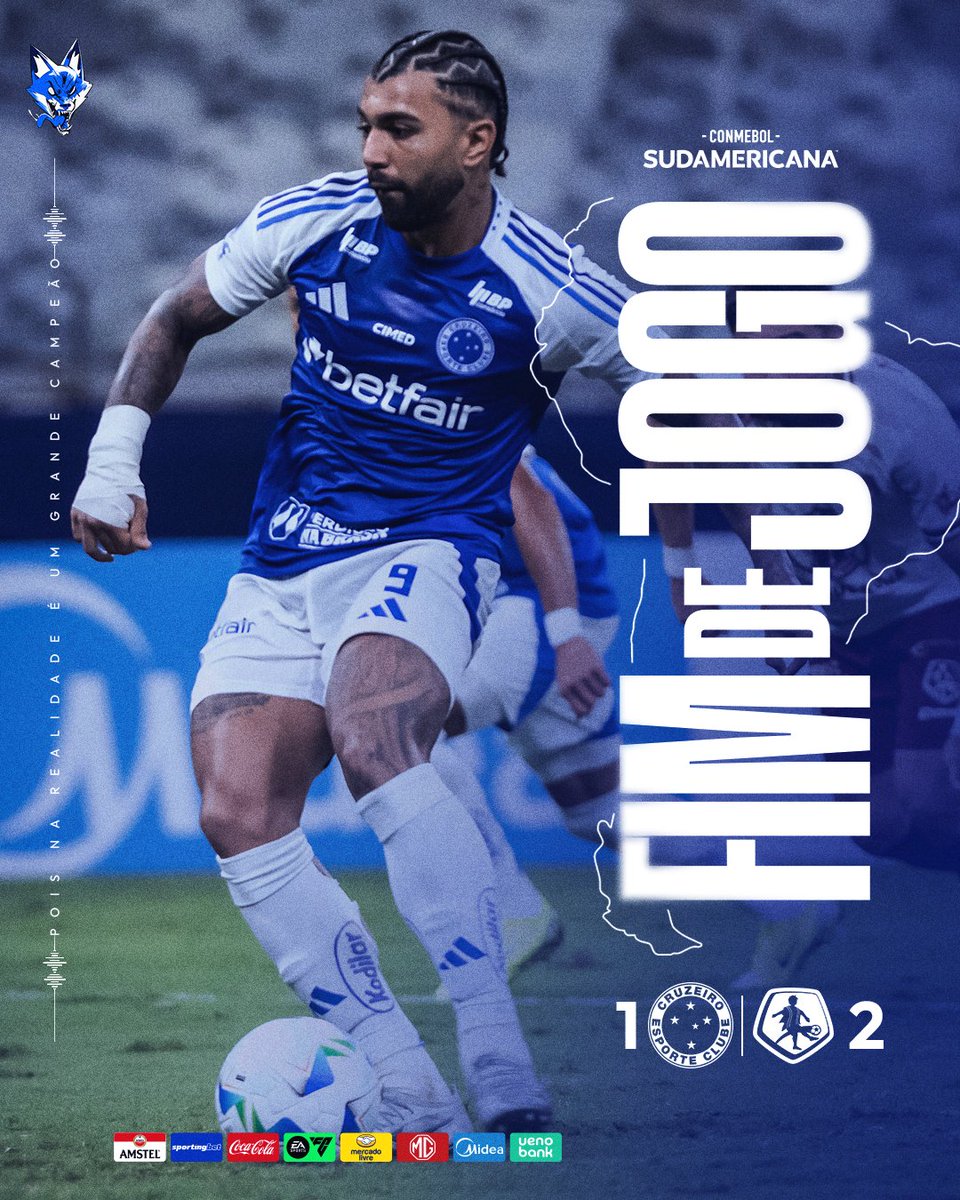 Cruzeiro's tweet photo. 🕑 Termina a partida.

#CRUxMUS #LaBestiaNegra https://t.co/5ShgBG722A