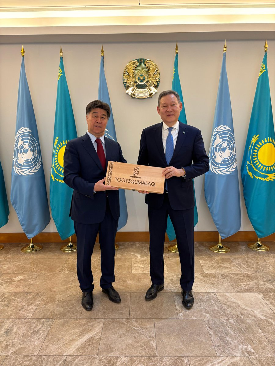 🇰🇿🇺🇳 It was a true pleasure to meet the Chairman of the Astana Civil Service Hub and Kazakhstan's candidate to the ICSC, Dr. Alikhan Baimenov.

I am confident that an outstanding professional and my good friend of the past 30 years will be elected to this prestigious UN Body.