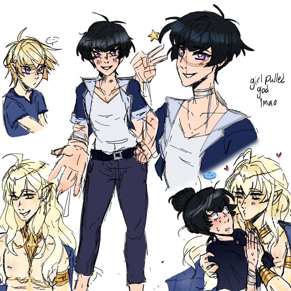 :^) Mom and Dad of our King

#art #dimensions #king #dimensionsking #fantasy #webtoon #sketch #doodle #anime #funart #characterdesign #characters