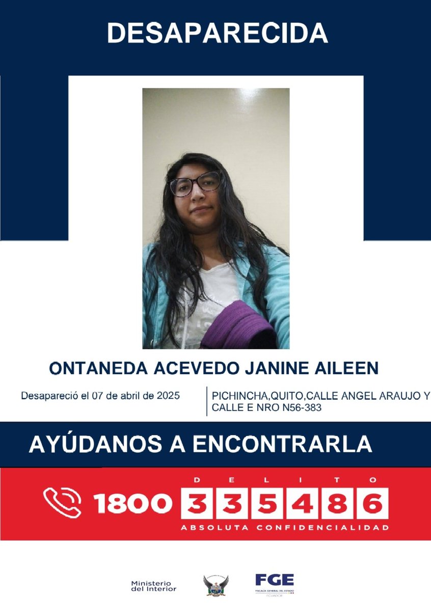 #DesaparecidosEcuador
Ayuden a compartir por favor, gracias