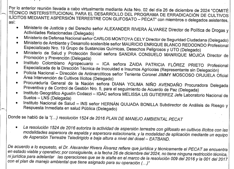 Acabo de leer el contrato del glifosato.

Susana Muhamad, Martha Carvajalino, Iván Velásquez, Guillermo Jaramillo y Ángela Buitrago lo autorizaron, mediante delegados de sus carteras, en pleno 26 de diciembre.

El "gobierno popular" aprovechó la navidad para envenenar al pueblo.