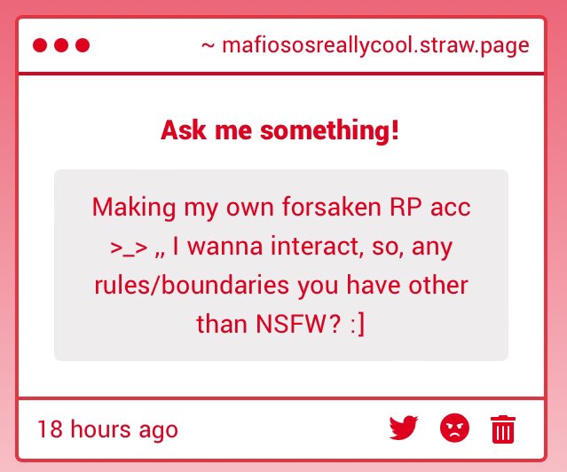 L0pDad_rblx's tweet photo. -🪽
Heyyy so, other than NSFW, I would kindly ask you (or anybody else for that matter) to NOT interact with me if you’re a pr0ship account or if you’re part/interact with shtwt, edtwt, if you’re a z00phile or any of those weird things. That’s all, I think! // https://t.co/yKAKuTWh4M