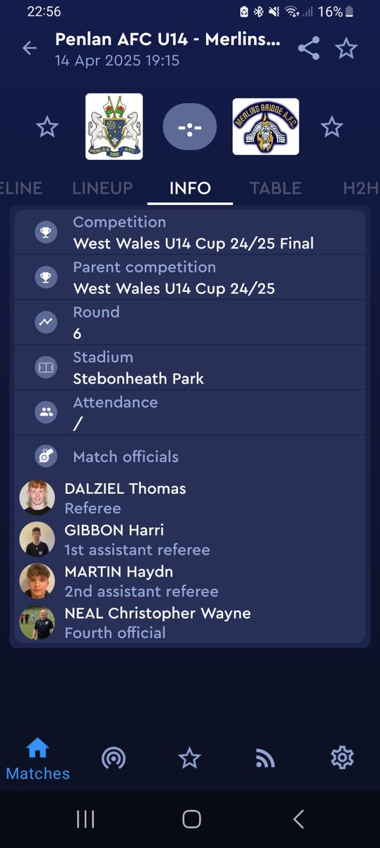 Congratulations to 2 of our young Society referees on their appointment of the West Wales u14s cup final.
Hope you both have an amazing time and experience.
Congratulations to Hayden and Chris on their appointment to the U14s final