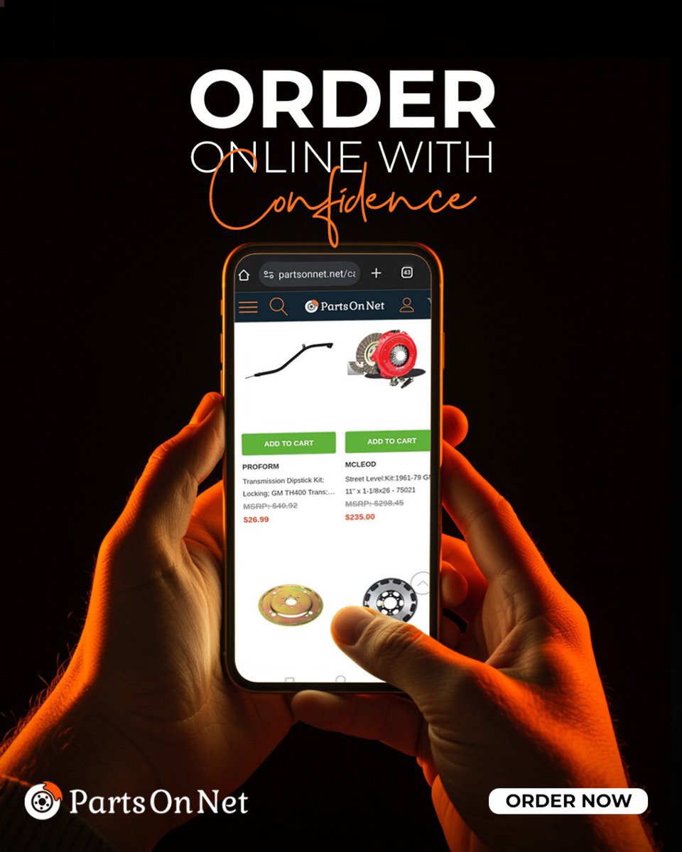 PartsOnNet's tweet photo. Order with confidence at PartsOnNet!
Shop top-quality auto parts, easy navigation, secure checkout, and fast delivery. Your go-to for all your car part needs – from essentials to upgrades.
📱 Shop now: https://t.co/dgukvuTbFp

#AutoParts #CarPartsOnline #OrderOnline #VehicleParts https://t.co/gUwmK7QqyR