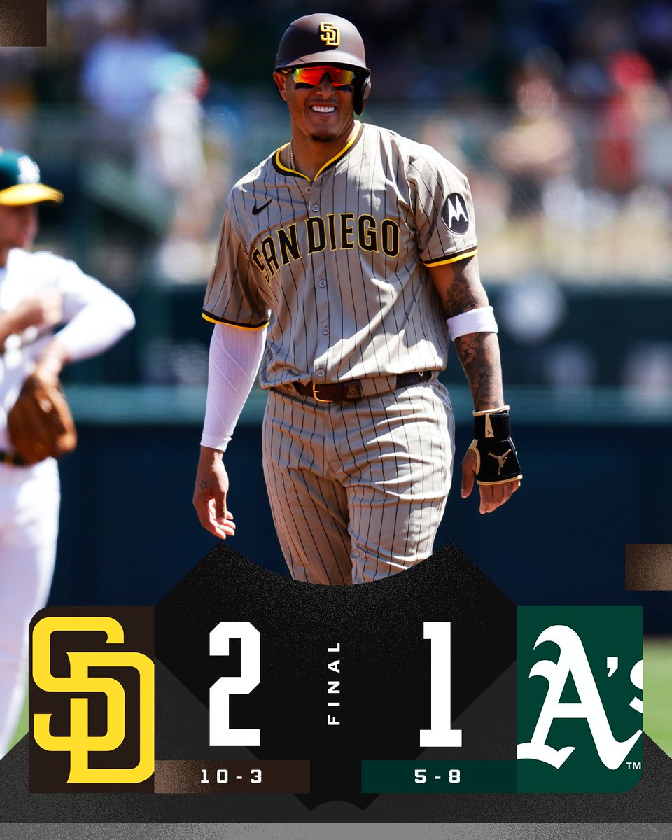 MLB's tweet photo. The @Padres take the series and become the first team to 10 wins in 2025 🫡 https://t.co/bRxPuSTlOj