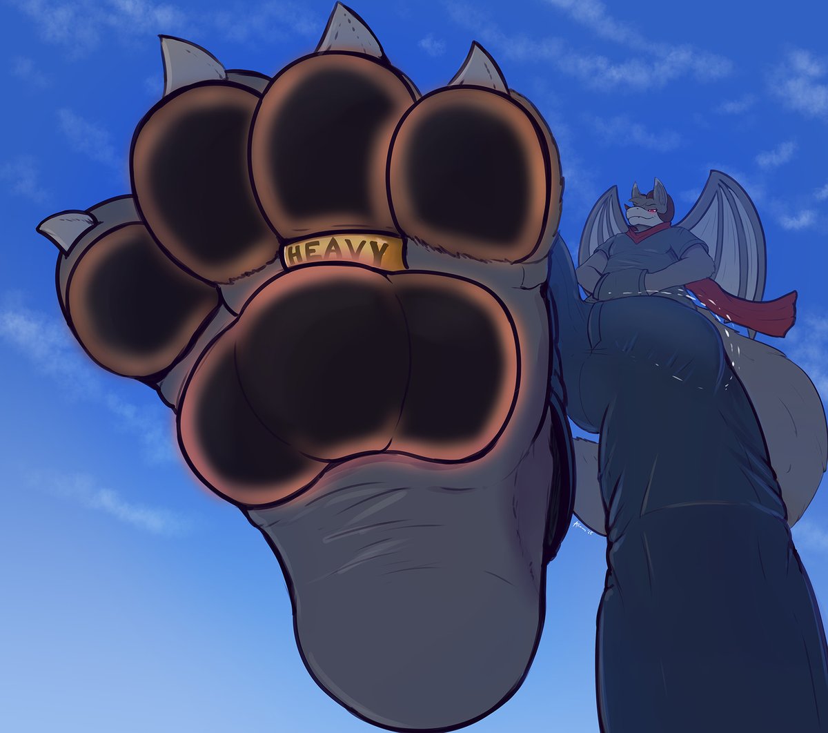 CW: Macro, NSFW
Bugs like you belong under-paw, it seems. 
Flat color commission for <a href="/IgnisBlazer/">Ignis Blazer</a>!