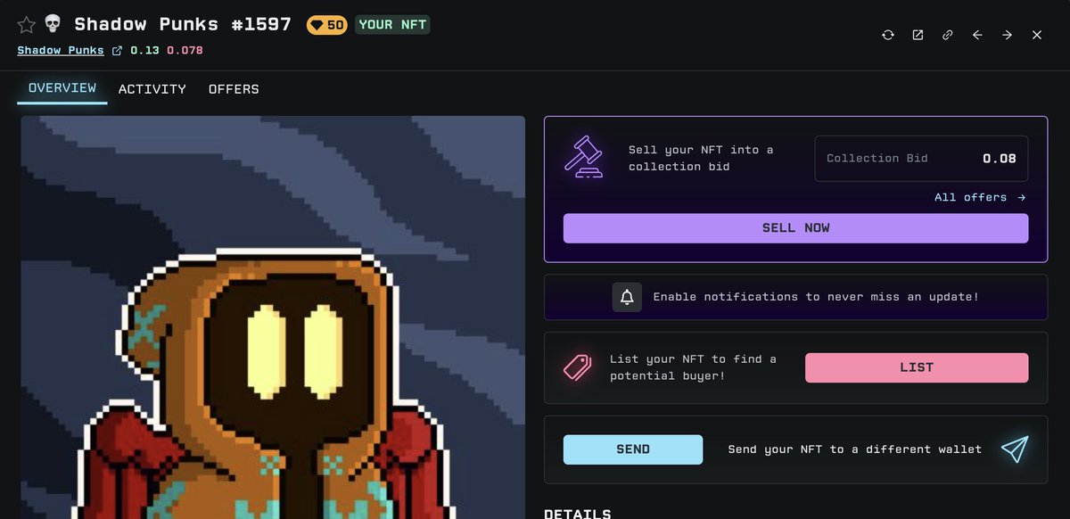 🚨 SWEEPER SPOTTED! 🚨
GmGn9NNG8tk8qUi8cFVLnxqvv97TfY92Uo1Cz9hFDoHu just swept Shadow Punks💀

…and scored a free LEGENDARY Shadow Punks airdrop 👀🎭

🛒 Thin floor
🚀 Big buys get noticed
🖤 LEGENDARY bonuses for top sweepers

We’re watching. Who’s next? 🏴‍☠️🔥