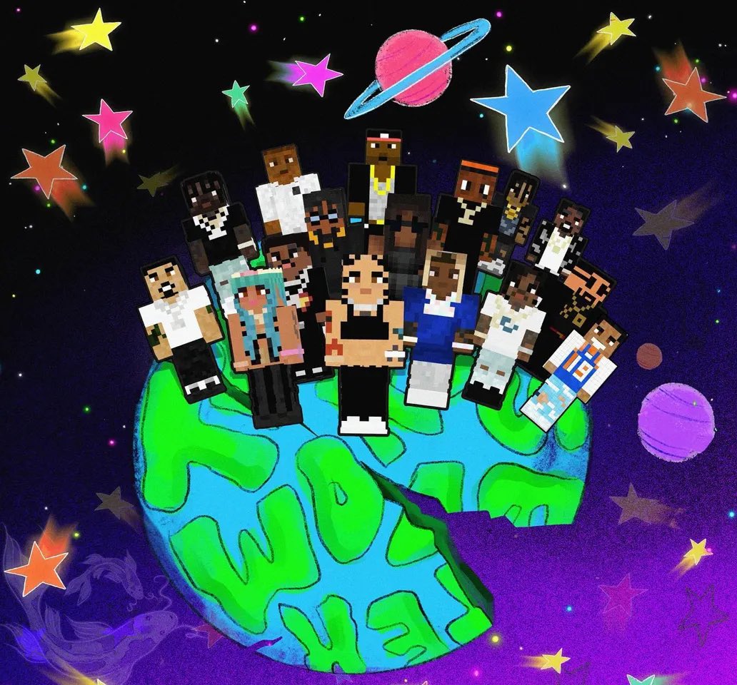 Littlecrewyahir's tweet photo. @AtomicBarb She’s actually officially in mine craft She was part of coi leray world During Blick blick era and had a skin https://t.co/LhTYADFCan