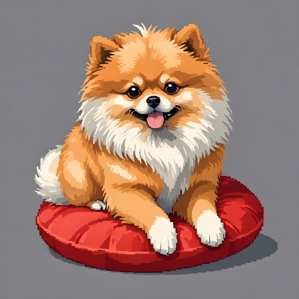 BarkCanvasNFT's tweet photo. Hello fam !!! It's #goodnight time at da @WulfandFloof house !!!
#Floof already picked her spot for the night, and waits to turn off the lights... Don't keep her waiting โผ๏ธ
WF134 @ 5POL on #Polygon
1/1 #NFT
๐https://t.co/I9PZv6jYT4
#PixelArt #PixelDogs #NFTCollection #Doglovers #Dogclub #Pomeranian #NFTArt