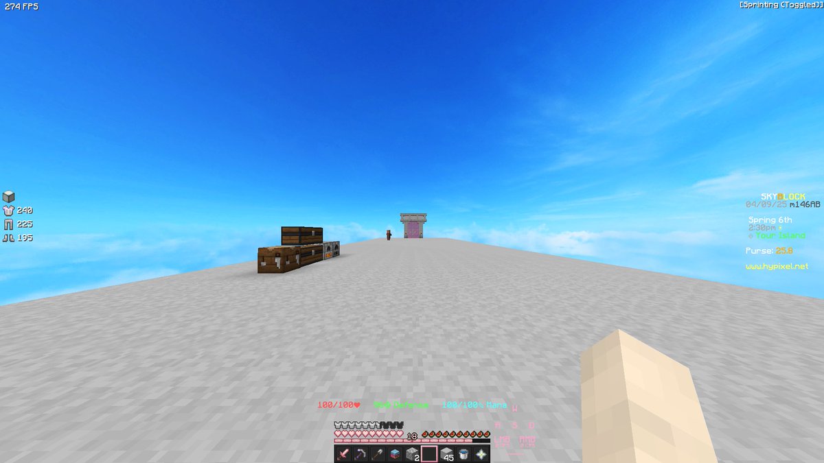 SanVansterdam's tweet image. fresh skyblock profile this shit is lowkey #torture until you get full lapis armor