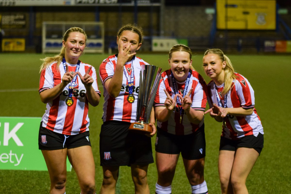 Delightful double 🏆

Victory over the Valiants secures a second trophy for the young Potters, with a third in sight on Saturday.